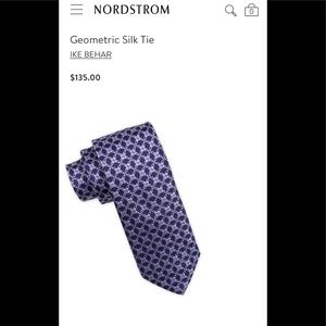 🛍5/$25 IKE BEHAR SILK TIE! Gorgeous Pattern!